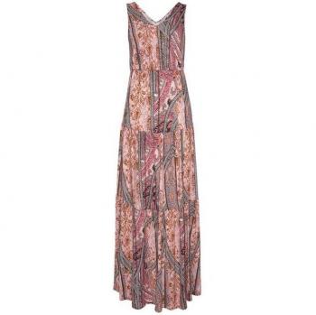 Damen Maxikleid von Buffalo, V-Ausschnitt, Gr. 38, rosa
