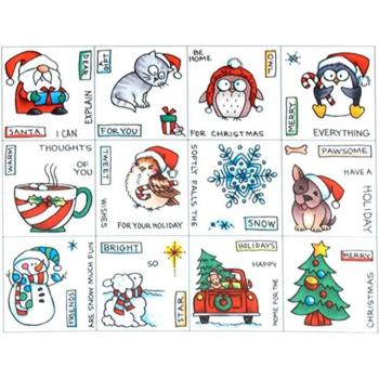 Noël Animaux Clair Sceau Timbré – Matrices et Arts Nouveaux