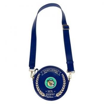 Kiitos Life embroidered round leather cross-body bag for women