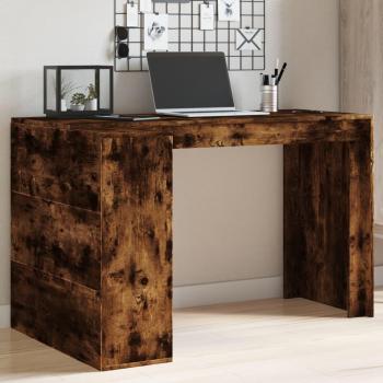 VidaXL Escritorio madera de ingeniería roble ahumado 123,5x73,5x75 cm