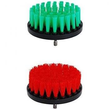 OxoxO 4'' Medium Firm Power Scrub Brush Drill Attachment for Cleaning Showers, Tubs, Bathrooms, Tile, Grout, Car