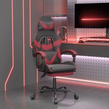 Vie XL Gaming Seat, Noir-Rouge Bordeaux Similicuir