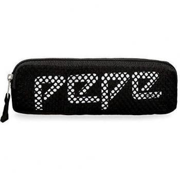 Estuche de Poliéster Pepe Jeans Ren Negro 22x7x3 cm