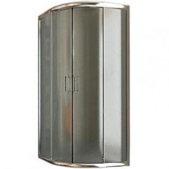 Cabine de Douche Circulaire Ouverte, Verre Coulissant Italien, Hauteur 185 cm,