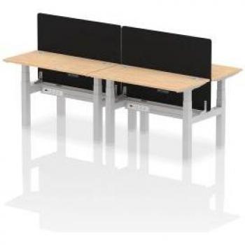 Air Back-to-Back 1200 × 600 mm Height‑Adjustable 4 Person Office Bench