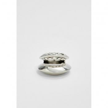 Grey Jane Kønig Rhinestone Ring (Stradivarius)