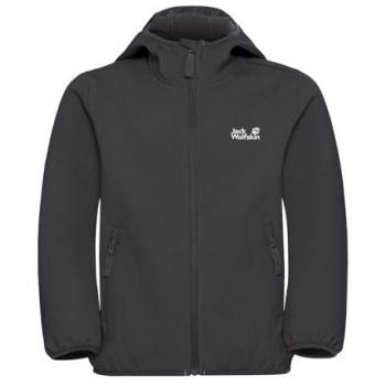 Unisex Fourwinds Jacket Kids 152 – Jack Wolfskin – Schwarz, 100% Polyester