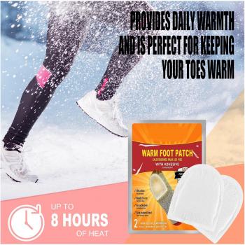 Plantilla calefactora portátil para pies, adhesivo multiusos para el cuerpo, calentador de pies, invierno, XHC88