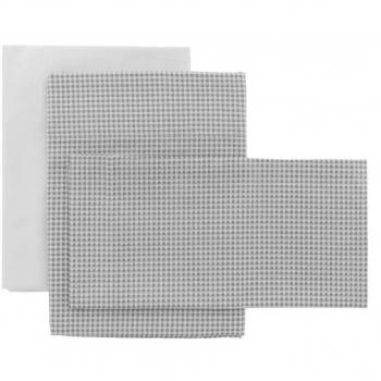 Pacchetto Cestone 3 Pezzi 80×120×1 cm (Grigio) Vichy10