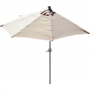 Parasol Crème Semi-Circulaire 270 cm sans Support