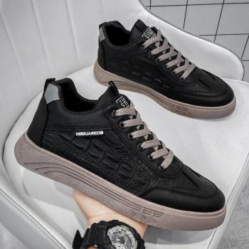 Crocodile All-Season Leather Slip-On Sneakers