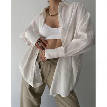 Mai Zaria Women's White Oversize Blouse XS/S