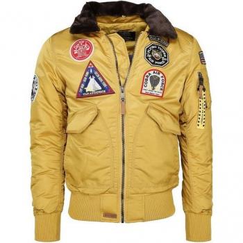 TOP GUN Herren Bomberjacke – Modell TG20192073, Größe L, Farbe Wheat