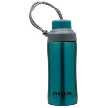 8-hour Heat Retention Red Metal Flask by Pioneer, 380ml Capacity