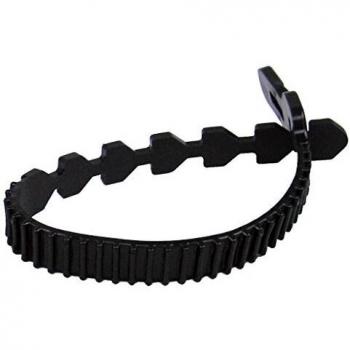Fascette per Giardinaggio Regolabili, 255 x 15 mm, Set di 5, Colore Bianco
