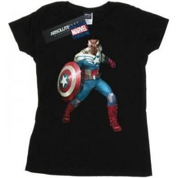 Marvel Damen T-Shirt Falcon ist Captain America XXL