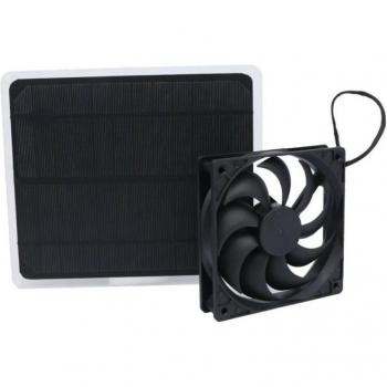 Solar-Powered Mini Exhaust Fan 10W for Animal Shelters and Greenhouses
