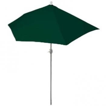 Parasol vert semi‑circular Parla 3 kg, 270 cm, modèle balcon sans pied