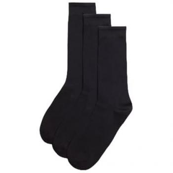 Calcetines Masculinos Negro – Pack 3 – Marca Ysabel Mora