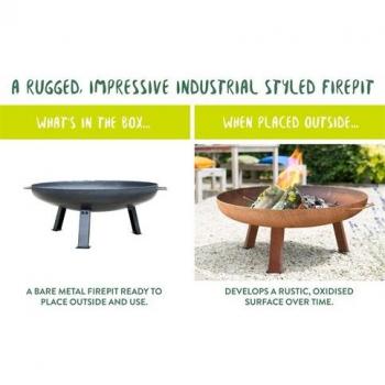 Pittsburgh Steel Firepit by La Hacienda