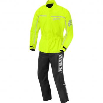 FC‑Moto Ensemble Moto Pluie Urbaine Noir Jaune M