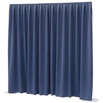 Blue Plissé Curtain Dimout 300x400 – Showtec P&D