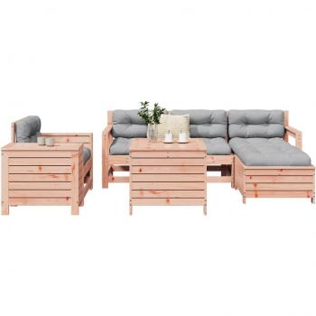Vidaxl 7 Piece Outdoor Lounge Set Solid Wood Douglas Fir