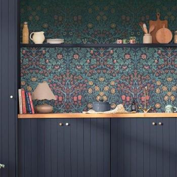 Gothic Green: William Morris Blackthorn Mural