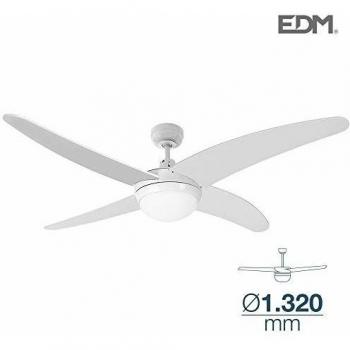 Caspio Ventilateur de Plafond 60W Blanc avec Télécommande