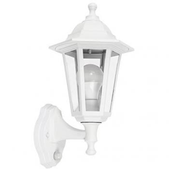 Victorian Style White Outdoor PIR Motion Sensor Light