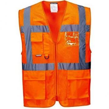 Portwest Athens Hi Vis MeshAir Executive Vest Orange XL