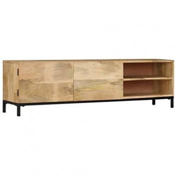 VidaXL Table basse TV en bois massif de manguier 145x30x41 cm