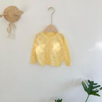 0-24M Long Sleeve Heart Print Sweater for Baby Girls
