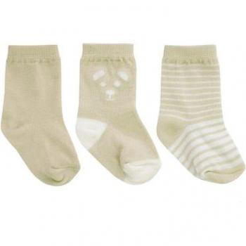 Calze per Neonati JACKY 3 Pezzi Beige