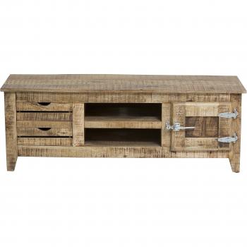 Mango‑Lowboard Frigo SIT 2515‑01 – 135 × 40 × 48 cm, natur lackiert, Kühlschrankgriffen integriert