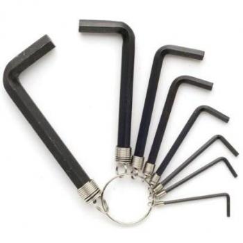 Inbusset in houder, 8 stuks, 1,5-6 mm