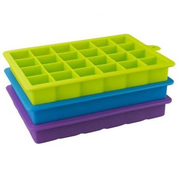 Family‑Size Silicone Ice Box – 24‑Piece Mold with Lid