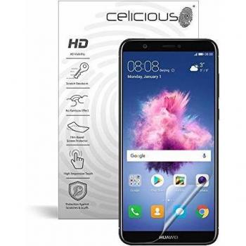 Celicious Vivid Invisible Glossy HD Screen Protector Film for Huawei P Smart [Pack of 2]