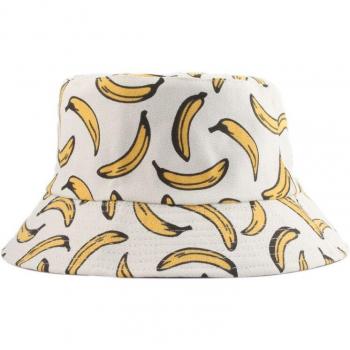 Sombrero de Verano Unisex Estilo Cubo con Dibujo de Plátano para Actividades al Aire Libre