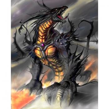Rhinestone Black Dragons DIY Diamond Needlework