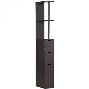 Elegant Tall Bathroom Cupboard with Storage Drawers