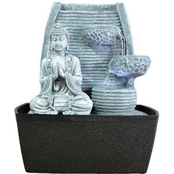 Fontana Feng Shui per interni con luci, 24 cm