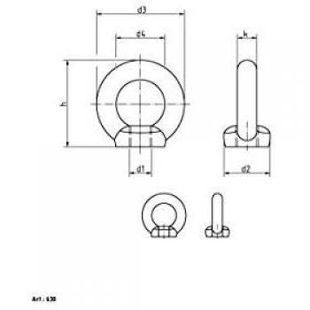 Ringmuttern C 15 E M 10 verzinkt