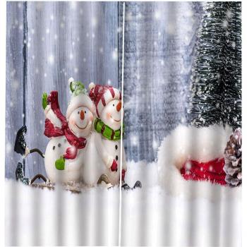Rideaux décoratifs de Noël bonhomme de neige 100x140cm
