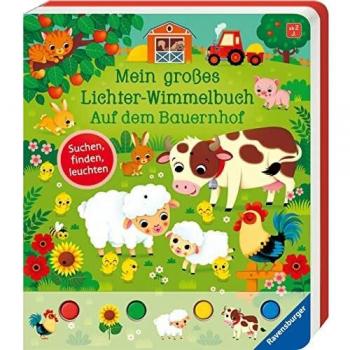 Mein großes Lichter-Wimmelbuch: Auf dem Bauernhof