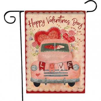 Valentine's Day Love Garden Flag