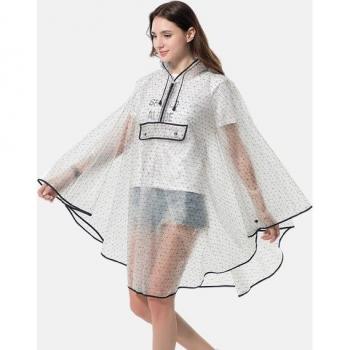 EVA Hooded Rain Poncho for Outdoor Activities