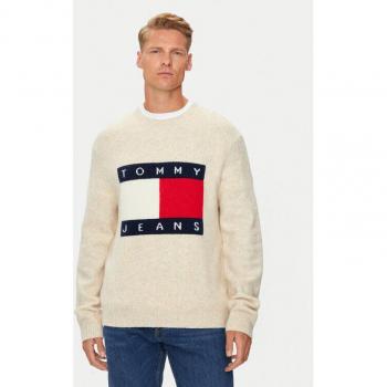 Tommy Jeans Herrenpullover mit Flaggenlogo