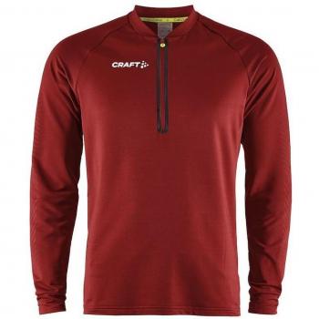 Craft Extend Sudadera Roja Hombre con Media Zip