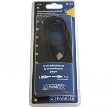 Reekin Câble USB 2.0 vers Micro‑USB 2 m – Noir